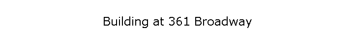 Building at 361 Broadway